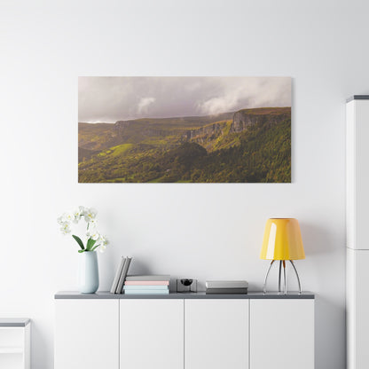 Sruth in Aghadh an Aird or The devil's Chimney Matte Canvas, Stretched, 1.25"