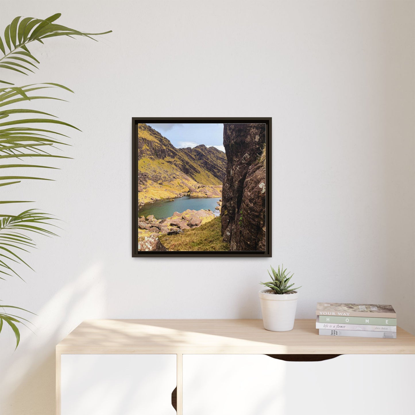 Mount Brandon Valley Matte Canvas, Framed (Multi-color)