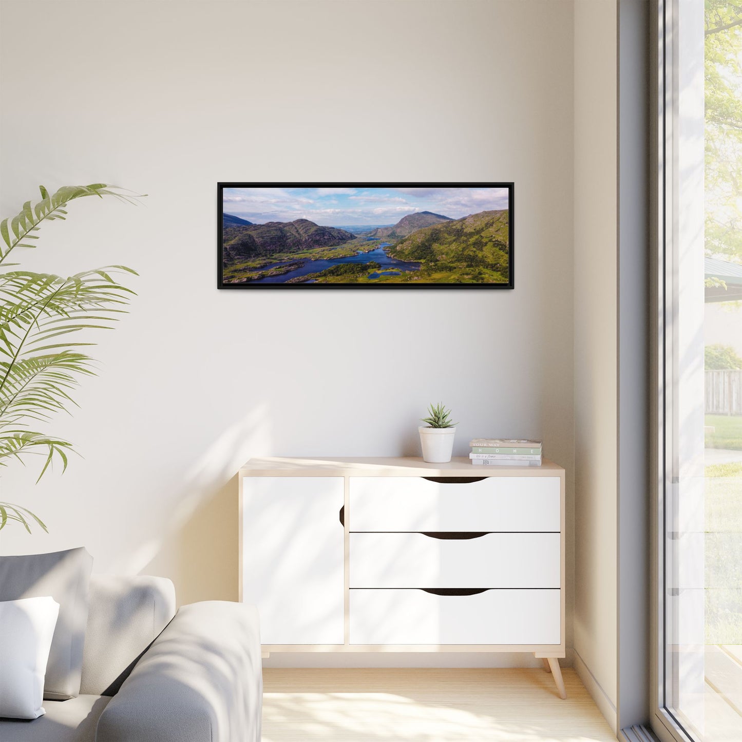 Ladies View Killarney Matte Canvas, Framed (Multi-color)
