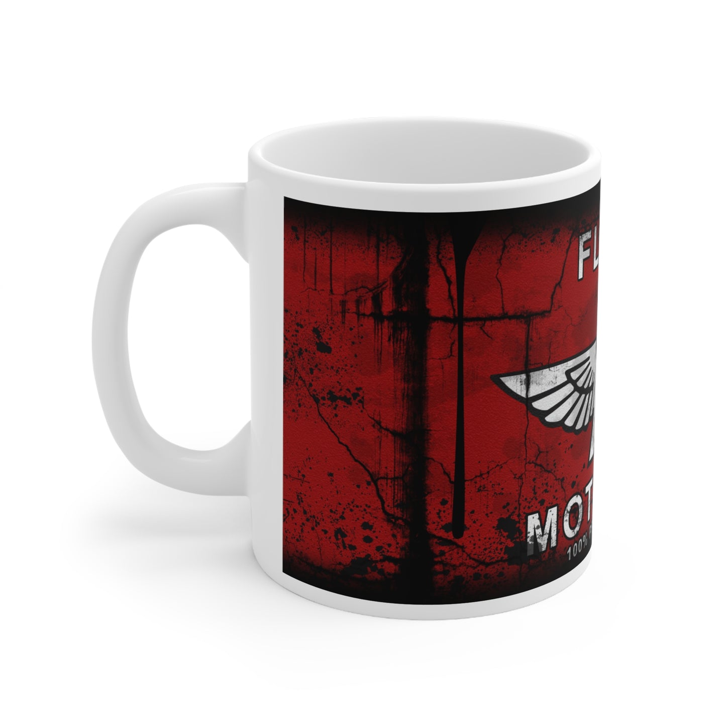 Vintage Flying Motor Oil Coffee Mug - 11oz & 15oz Ceramic Cups