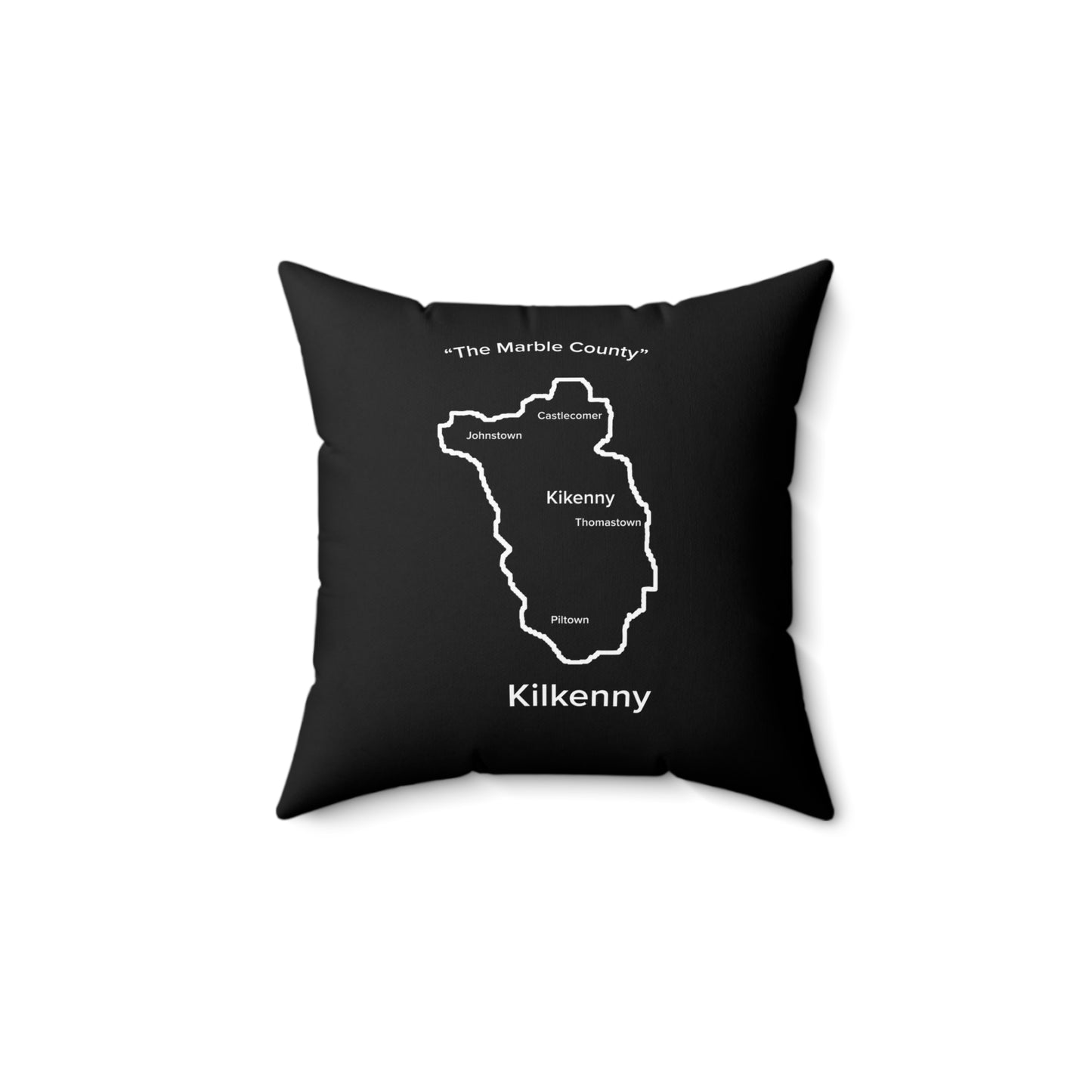 Kilkenny Spun Polyester Square Pillow Black Edition 4 Sizes