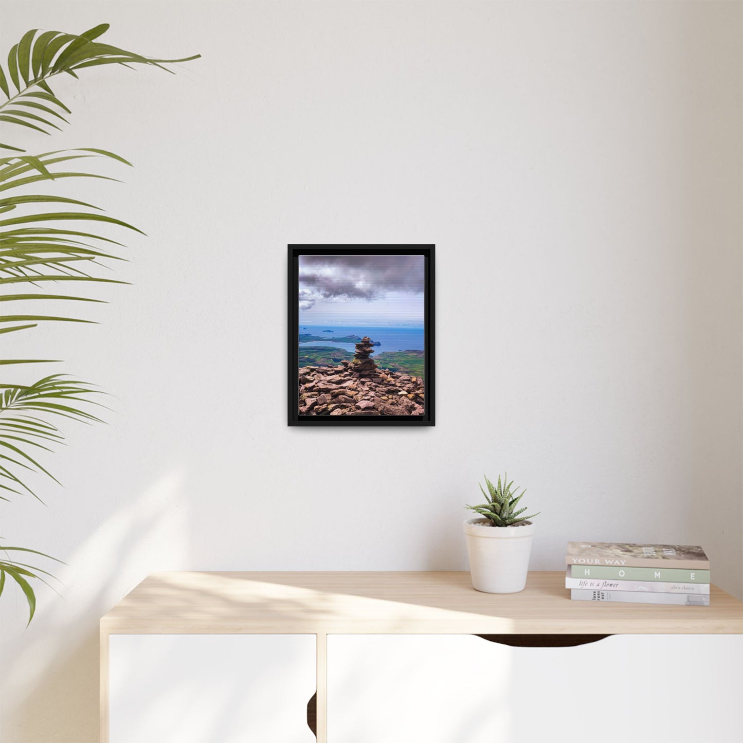 Mount Brandon Top Matte Canvas, Framed (Multi-color)