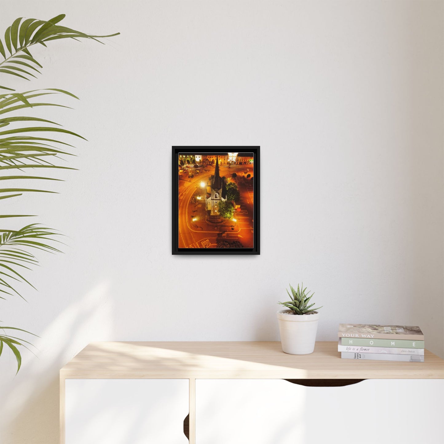 Listowel Church Matte Canvas, Framed (Multi-color)