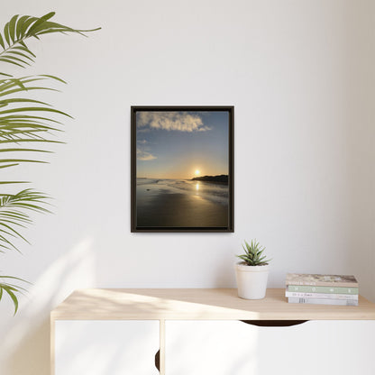 Sunset Matte Canvas, Framed (Multi-color)