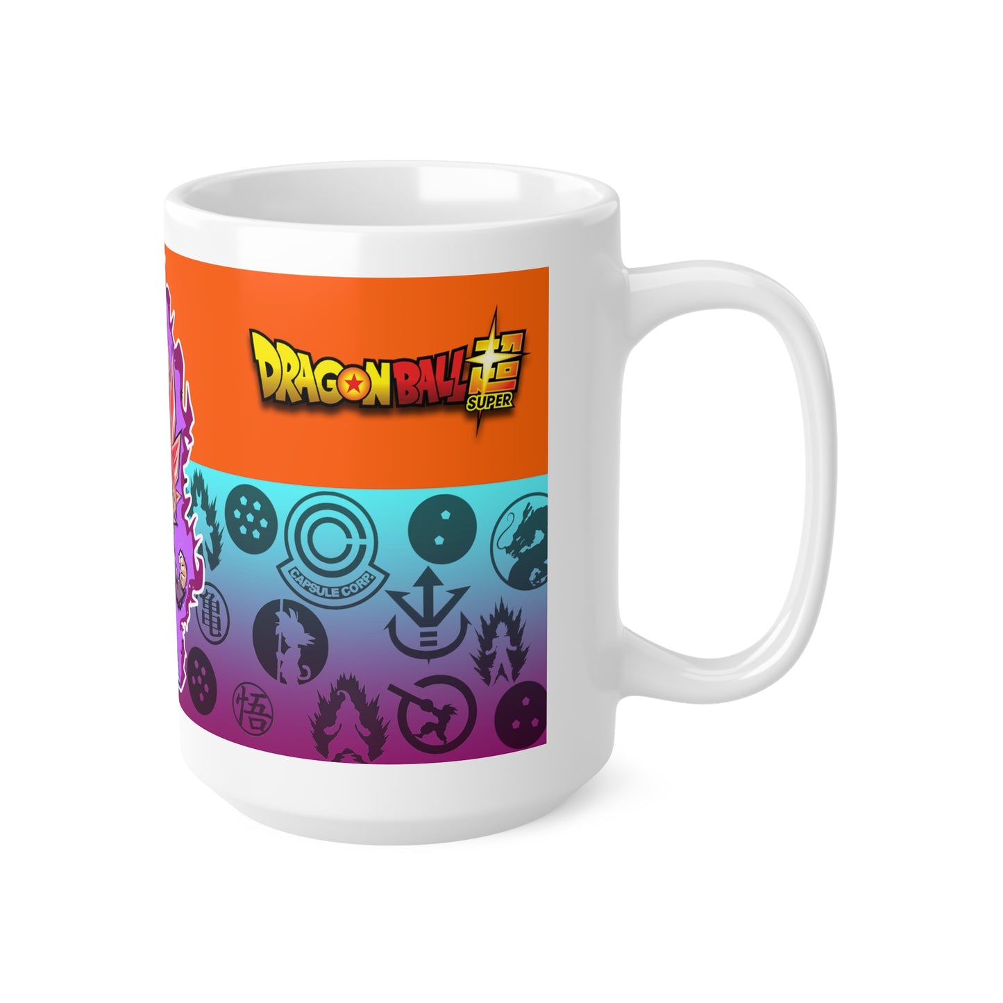 Dragon Ball Super Ceramic Coffee Cup – 11oz & 15oz – Perfect for Anime Fans