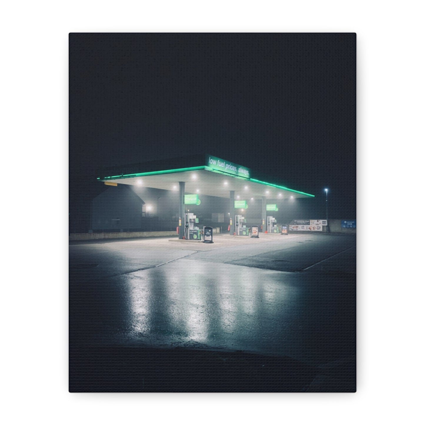 Gas Station Applegreen Matte Canvas, Stretched, 1.25"