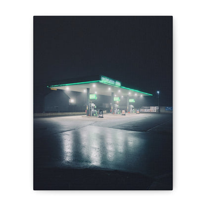 Gas Station Applegreen Matte Canvas, Stretched, 1.25"