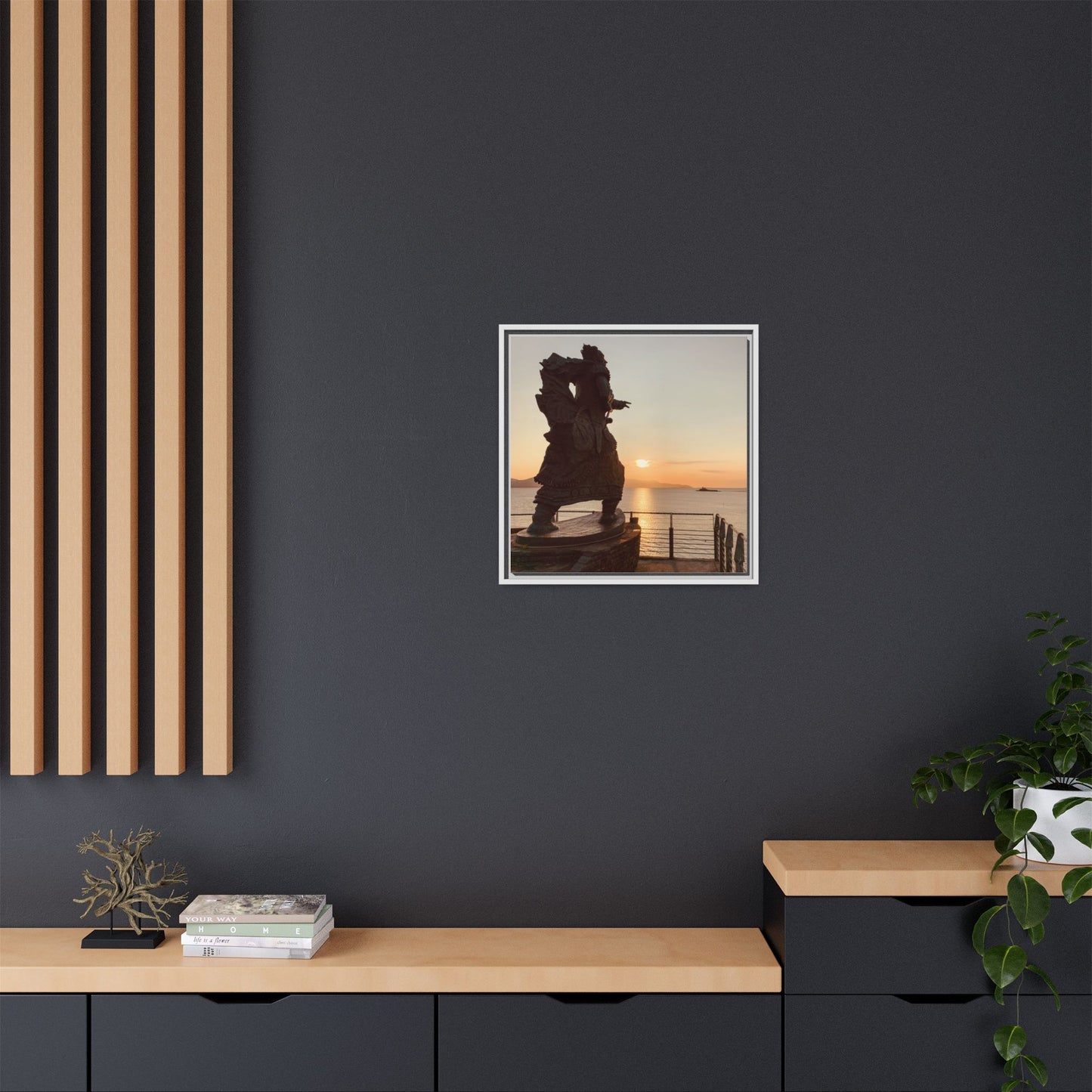 Fenit Matte Canvas, Framed (Multi-color)