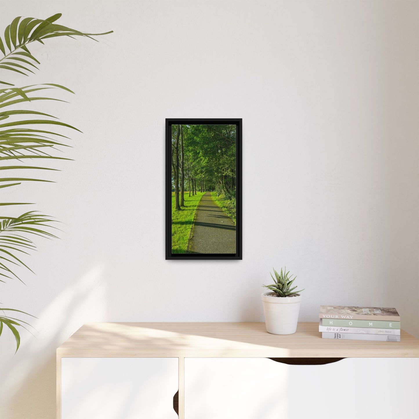 Listowel Town Park Matte Canvas, Framed (Multi-color)
