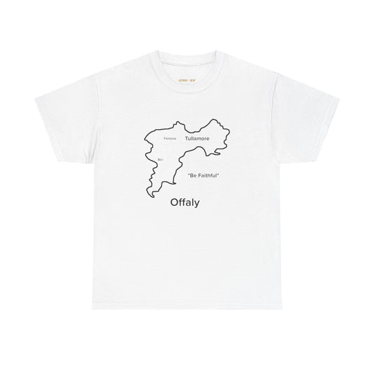 Offaly Unisex Heavy Cotton Tee White Edition