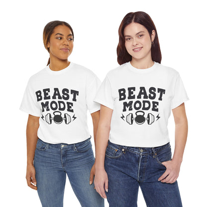 Beast Mode Unisex Heavy Cotton Tee - Workout Fitness Shirt