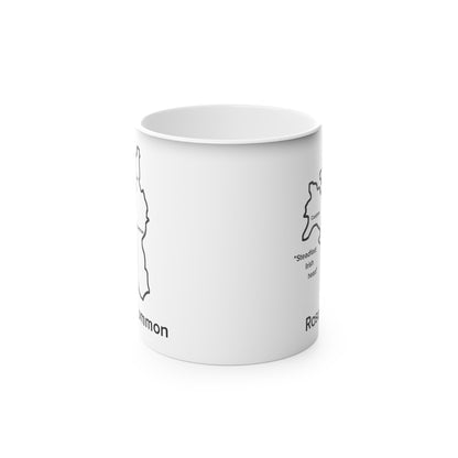 Roscommon Magic Mug: Color - Changing Coffee Cup with Artistic Map Design