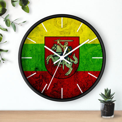 Lithuanian Heritage Wall Clock - Vintage Flag Design