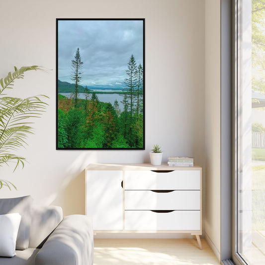 Torc Mountain Trail 2 Matte Canvas, Framed (Multi-color)