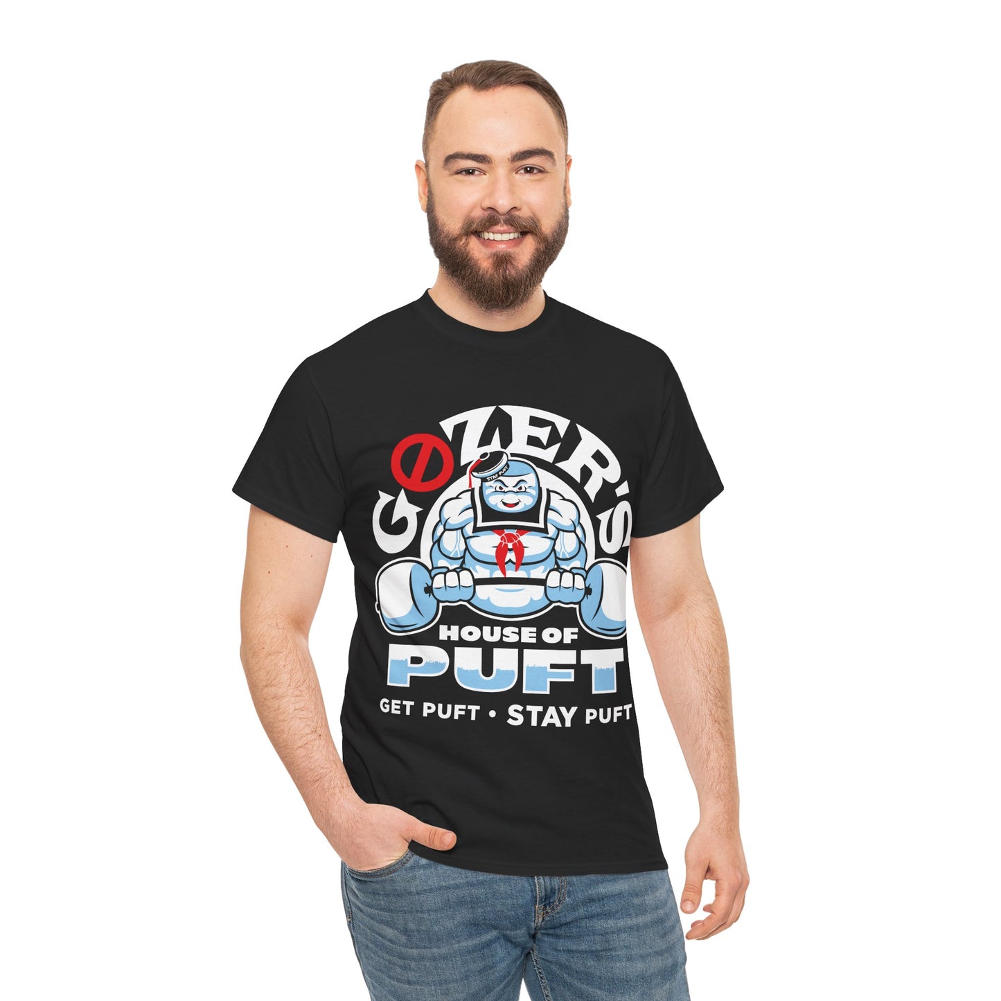 Fun Ghostbusters-Inspired Unisex Heavy Cotton Tee - "Gozer's House of Puft"