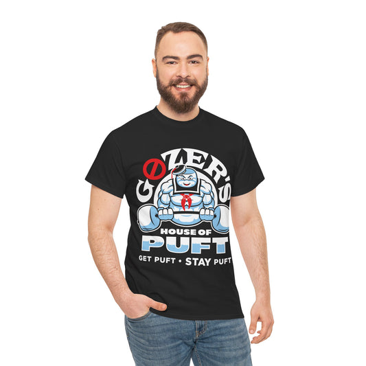 Fun Ghostbusters-Inspired Unisex Heavy Cotton Tee - "Gozer's House of Puft"