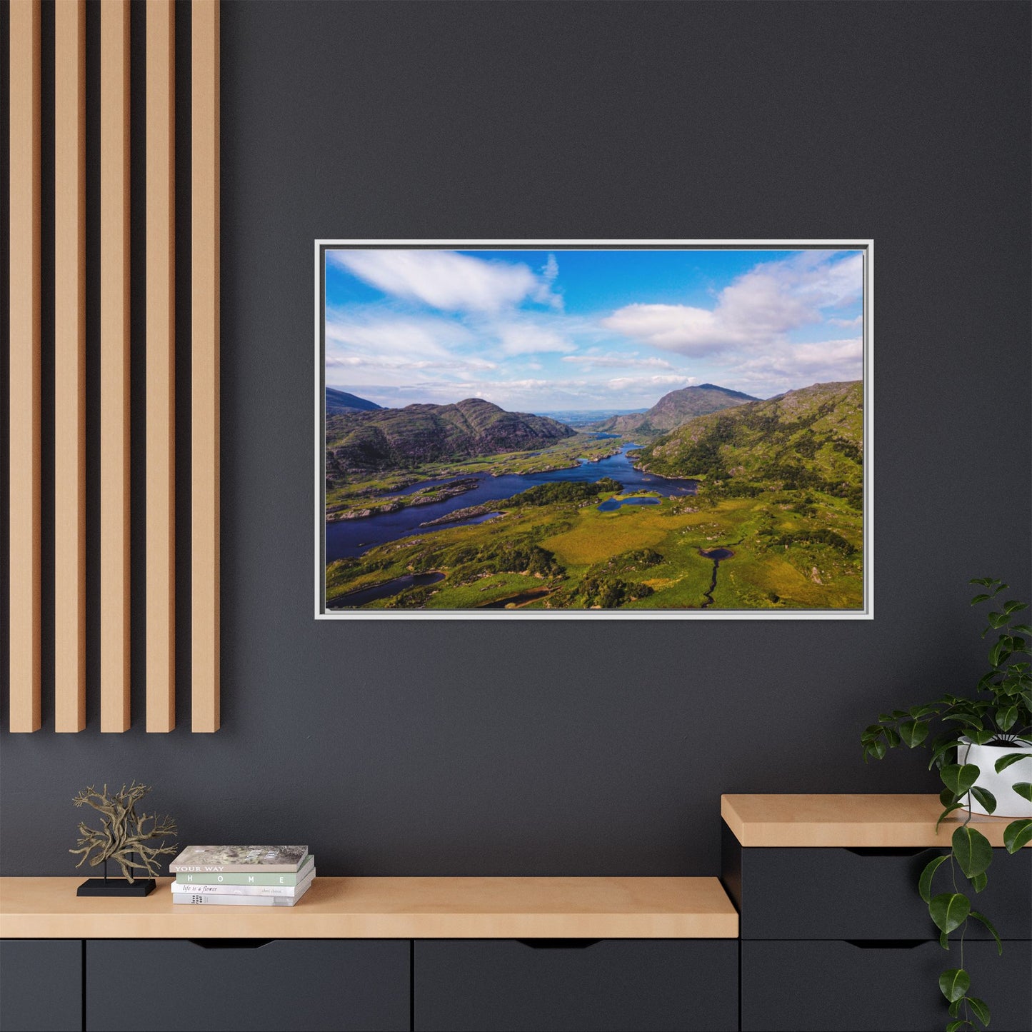 Ladies View Killarney Matte Canvas, Framed (Multi-color)
