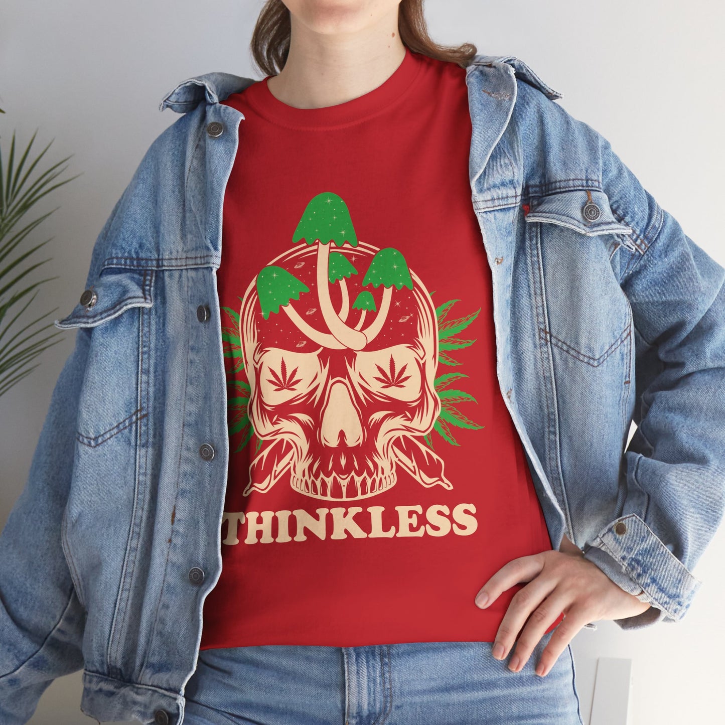 Mushroom Skull 'THINKLESS' T-Shirt