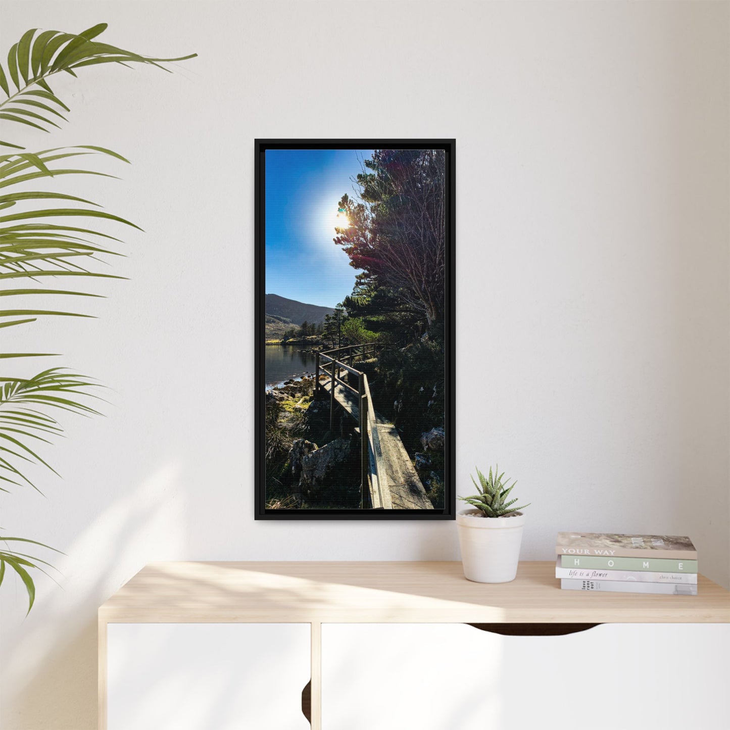 Glanteenassig Trail Matte Canvas, Framed (Multi-color)