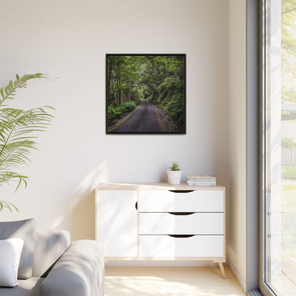 Glanageenty Forest Trail Matte Canvas, Framed (Multi-color)