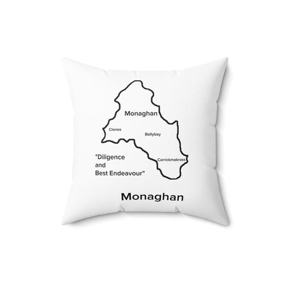 Monaghan Spun Polyester Square Pillow White Edition 2 Sizes
