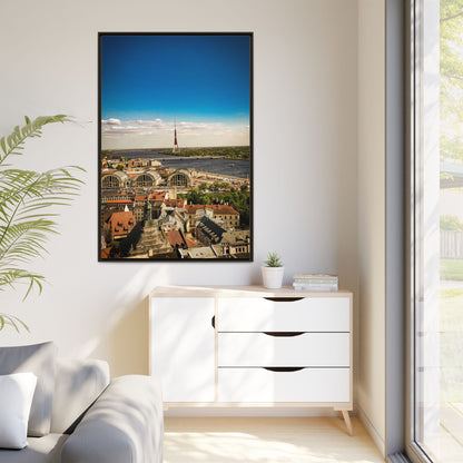 Riga TV Tower Matte Canvas, Framed (Multi-color)