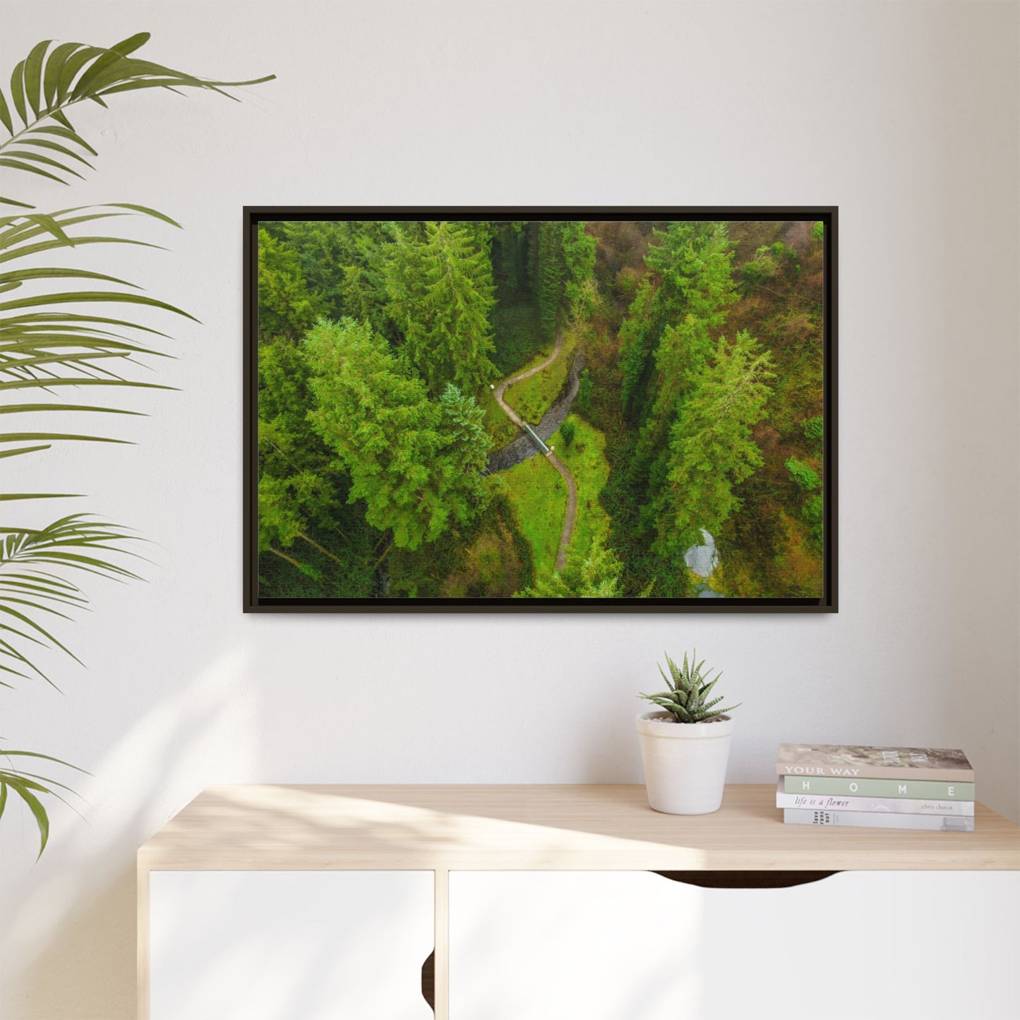Glanageenty Forest Matte Canvas, Framed (Multi-color)