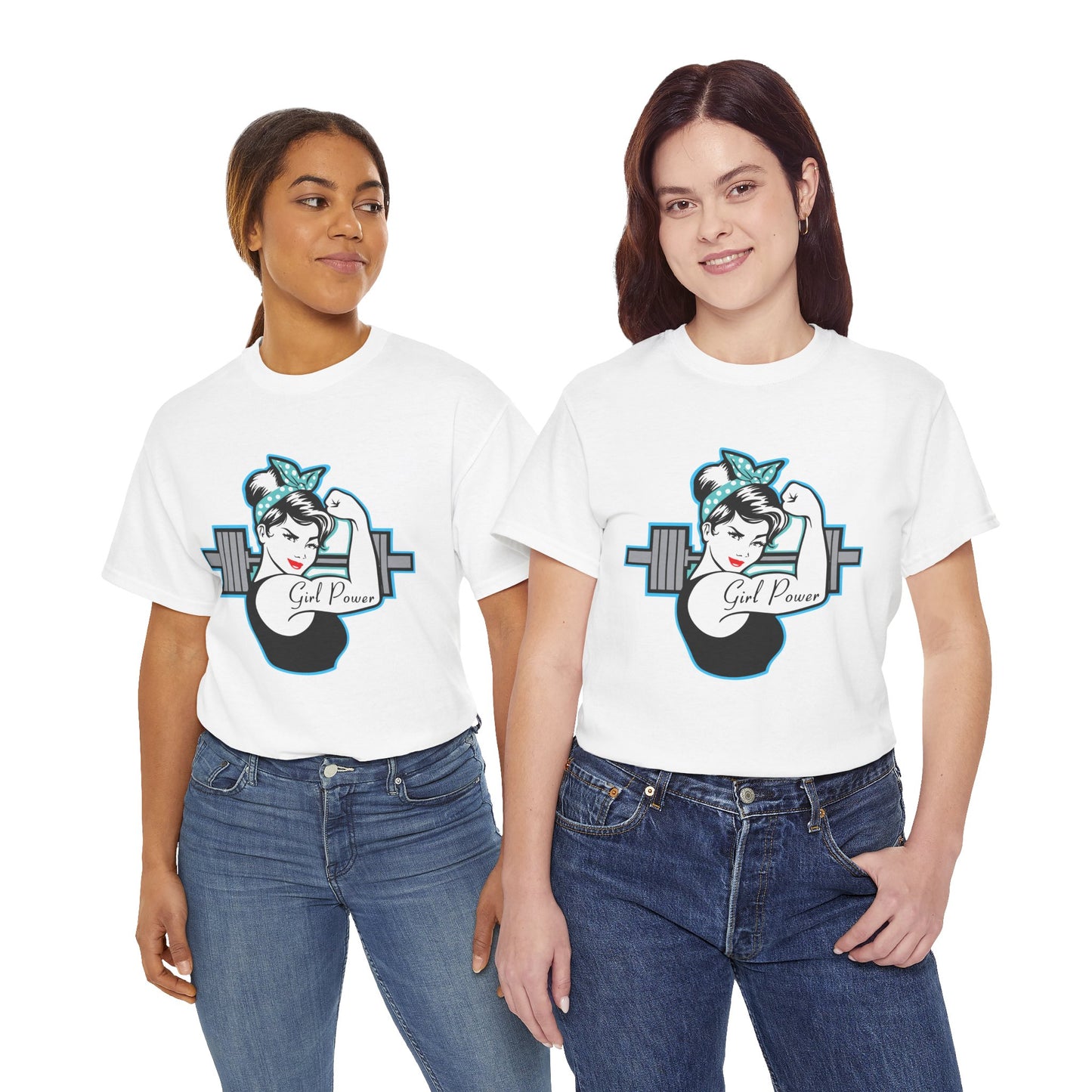 Empowering Girl Power Unisex Heavy Cotton Tee White