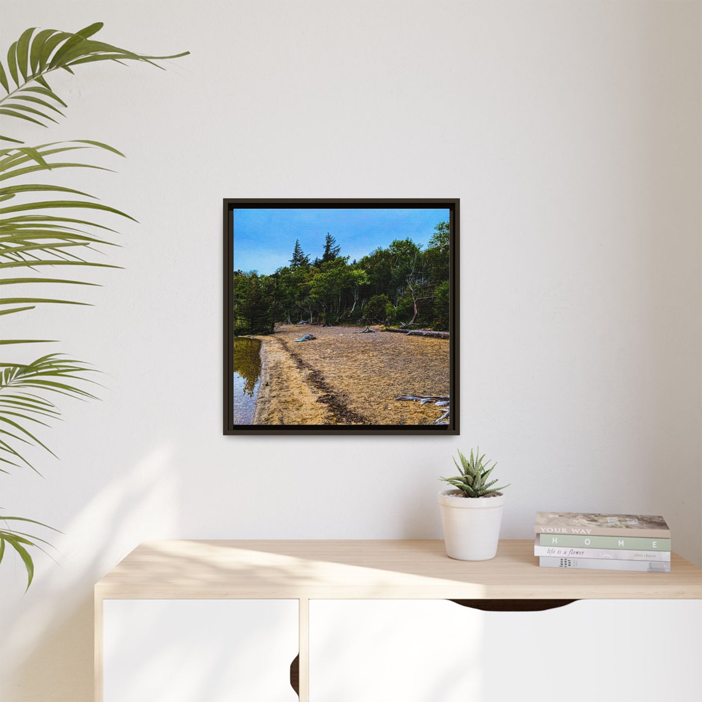 Killarney Beach Matte Canvas, Framed (Multi-color)