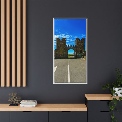 Ballyheigue Golf Club Gates Matte Canvas, Framed (Multi-color)