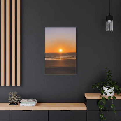 Sunset in ocean Matte Canvas, Stretched, 1.25"
