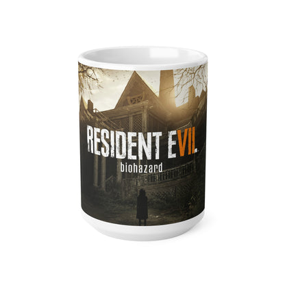Resident Evil Biohazard Ceramic Coffee Cup - Scary Mug for Gamers (11oz & 15oz)