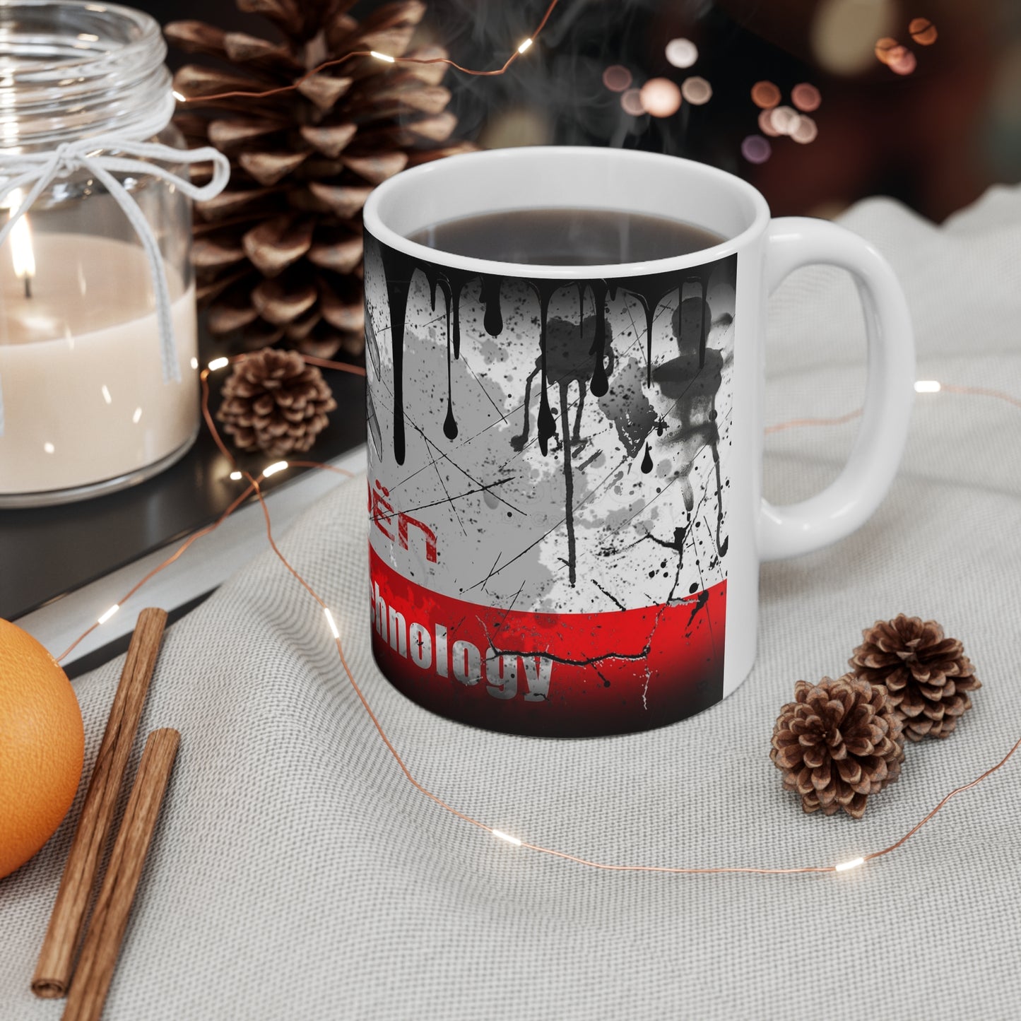 Graffiti Style Ceramic Coffee Cup - 11oz & 15oz - Urban Art Design