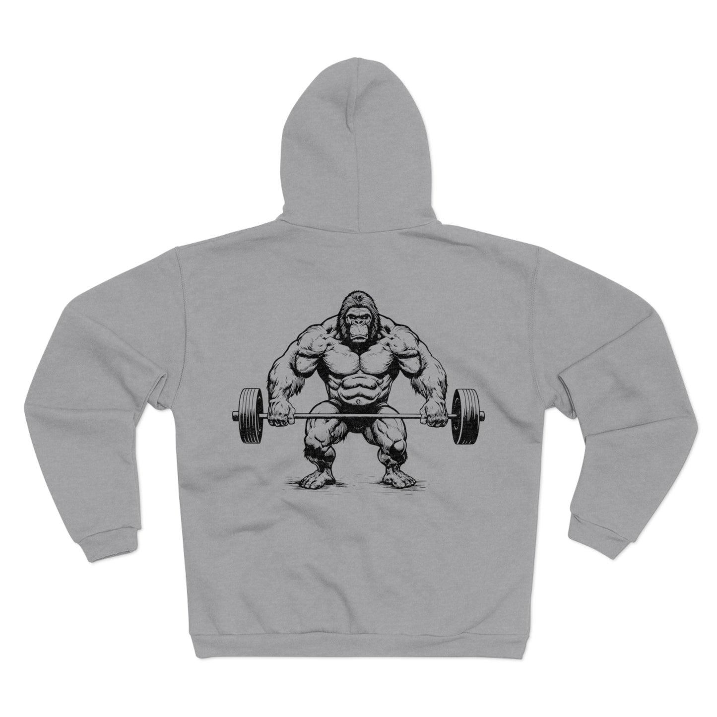 Gorilla Strength Gym Unisex Hooded Zip Sweatshirt