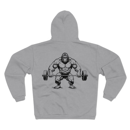 Gorilla Strength Gym Unisex Hooded Zip Sweatshirt
