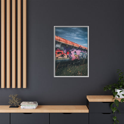 Night Train Matte Canvas, Framed (Multi-color)