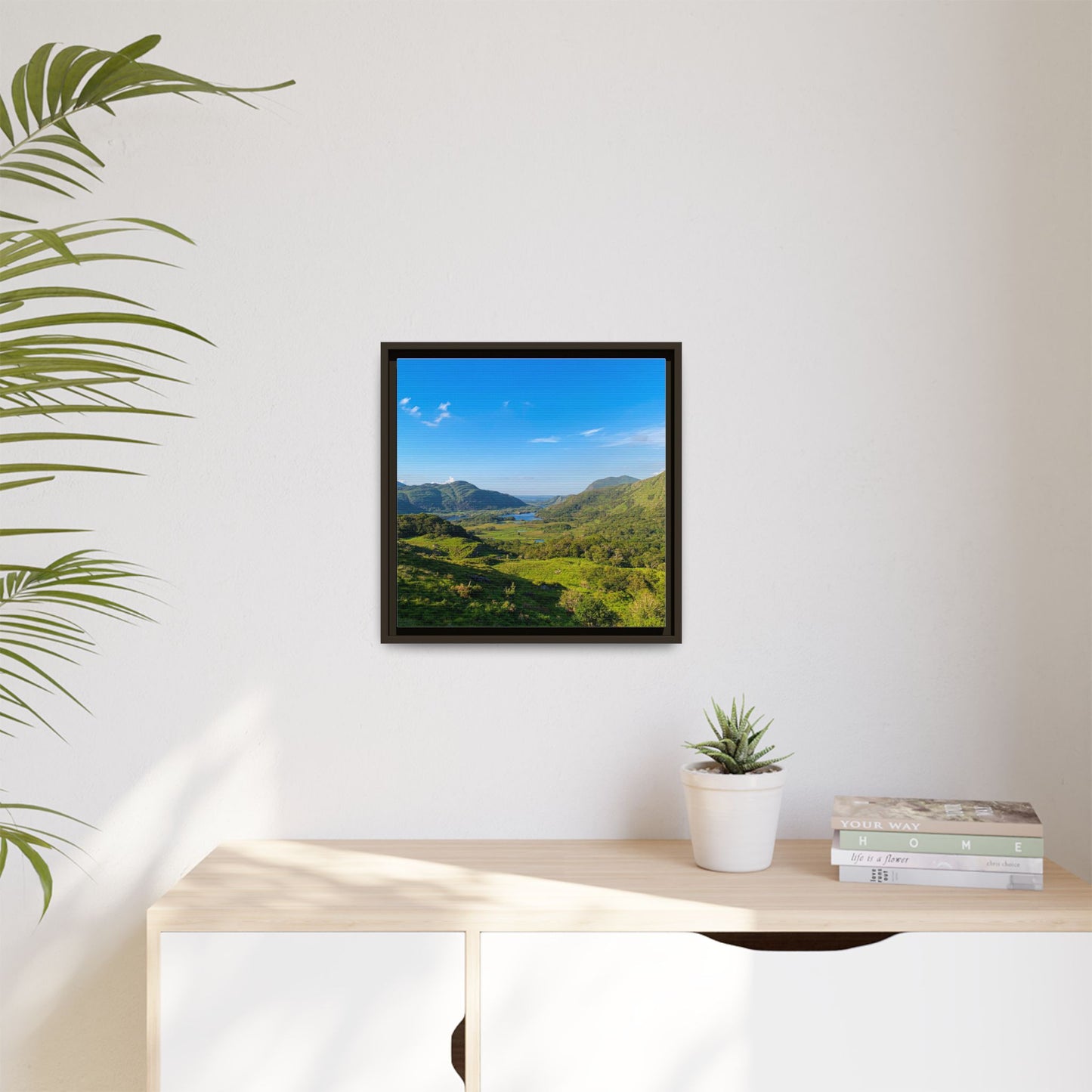 Ladies View Spring Matte Canvas, Framed (Multi-color)
