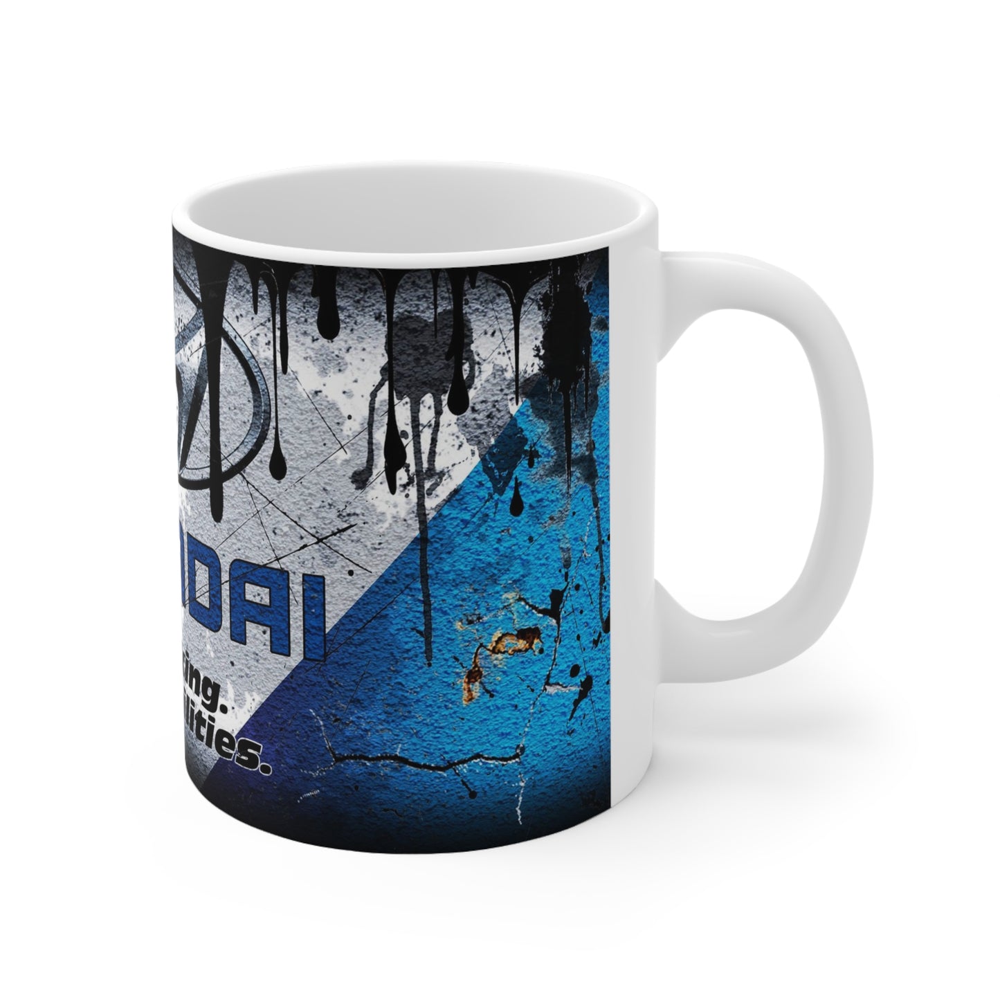 Hyundai Graffiti Coffee Mug - 11oz & 15oz - Urban Vibe for Car Enthusiasts