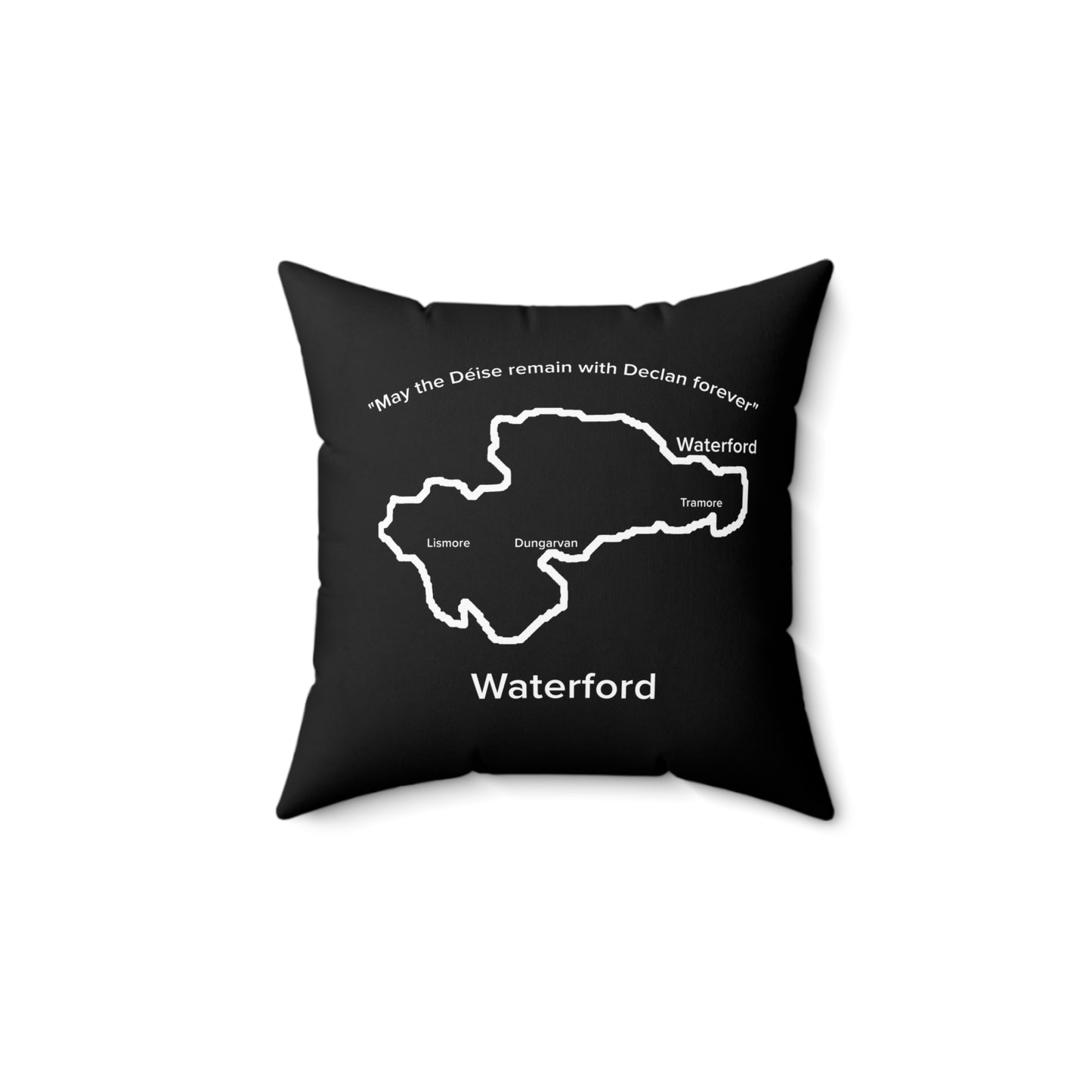 Waterford Spun Polyester Square Pillow Black Edition 4 Sizes