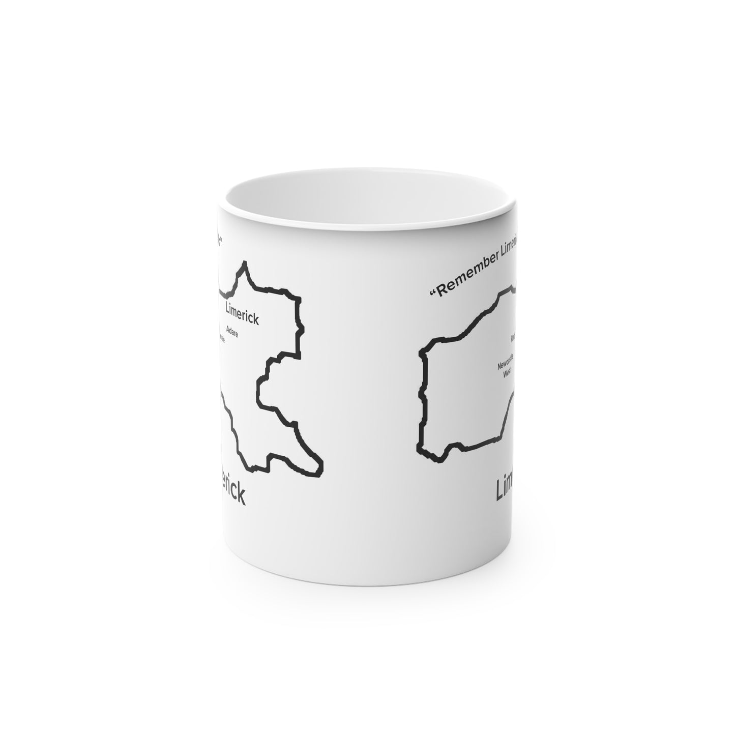 Limerick Magic Mug: Color - Changing Coffee Cup with Artistic Map Design