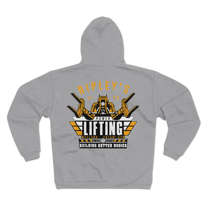 Ripley's Power Lifting Unisex Hooded Zip Sweatshirt - Building Better Bodies
