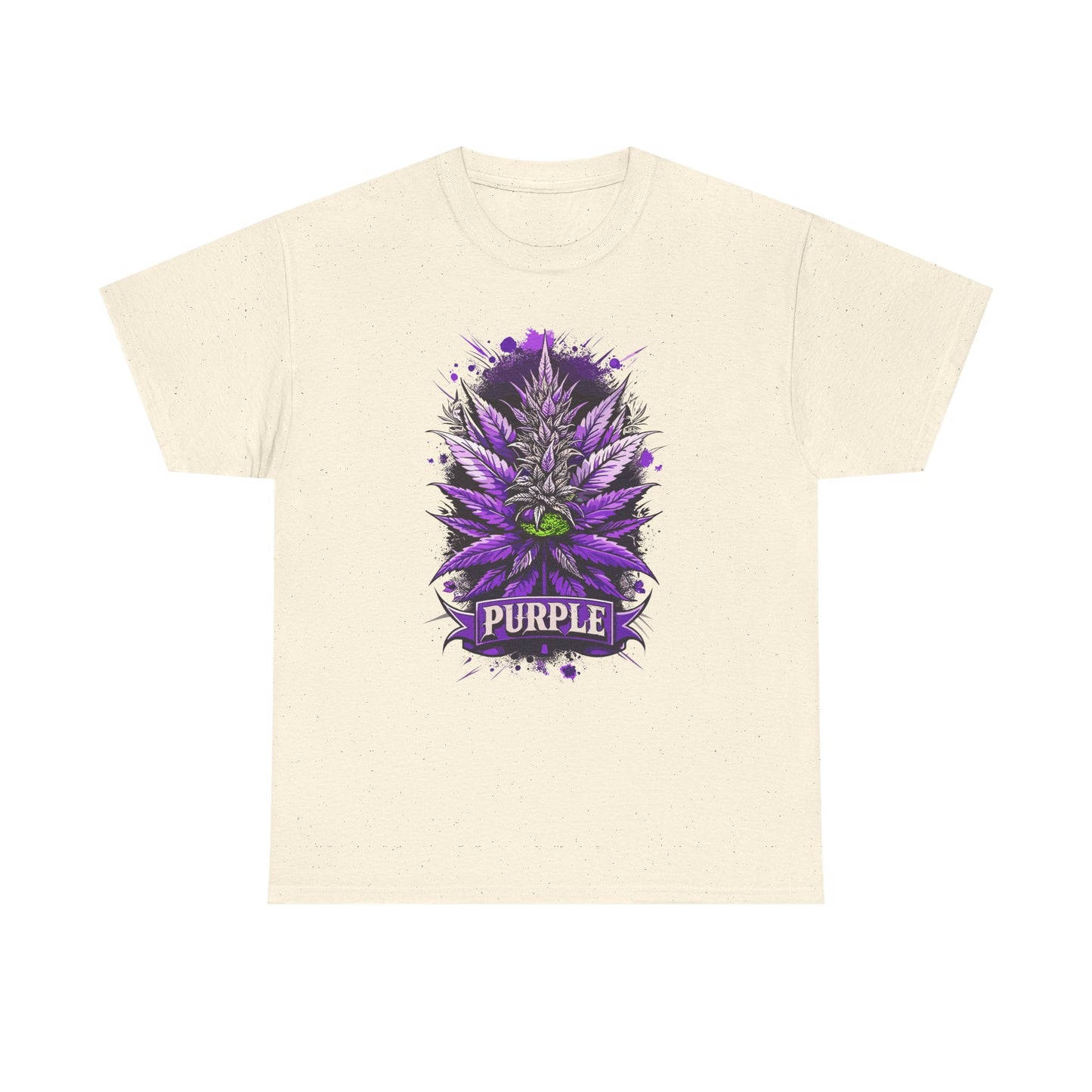 Purple Cannabis Bud T-Shirt — Bold Psychedelic Marijuana Graphic Tee