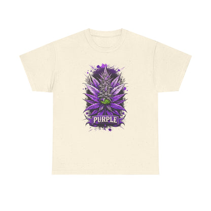 Purple Cannabis Bud T-Shirt — Bold Psychedelic Marijuana Graphic Tee