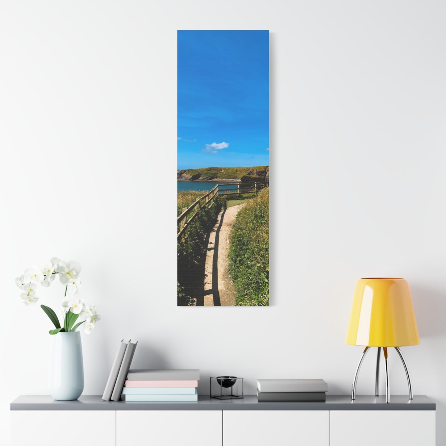 Sunny Walk In Ballybunion Matte Canvas, Stretched, 1.25"