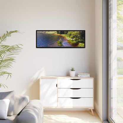 Gleanteenassig Forest Matte Canvas, Framed (Multi-color)