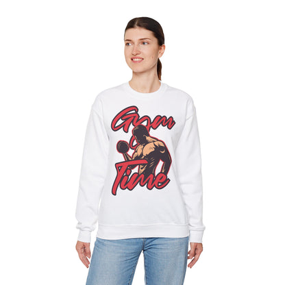 Time For Train Unisex Heavy Blend™ Crewneck Sweatshirt Fitness Apparel