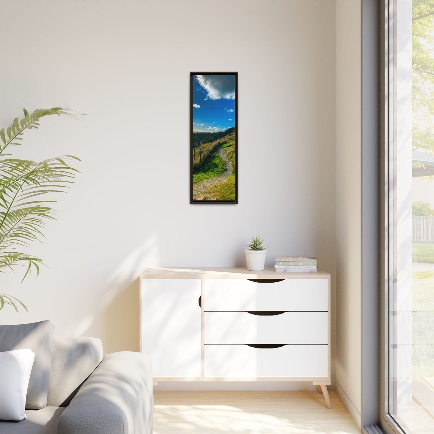 Glanageenty Forest Trail Matte Canvas, Framed (Multi-color)