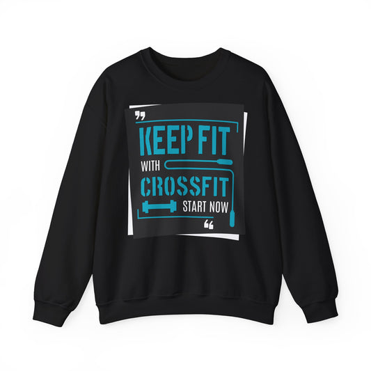 Keep Fit CrossFit Crewneck Sweatshirt - Unisex Heavy Blend