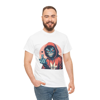 Edgy Graphic Tee for Casual Wear - Unisex Heavy Cotton Tee