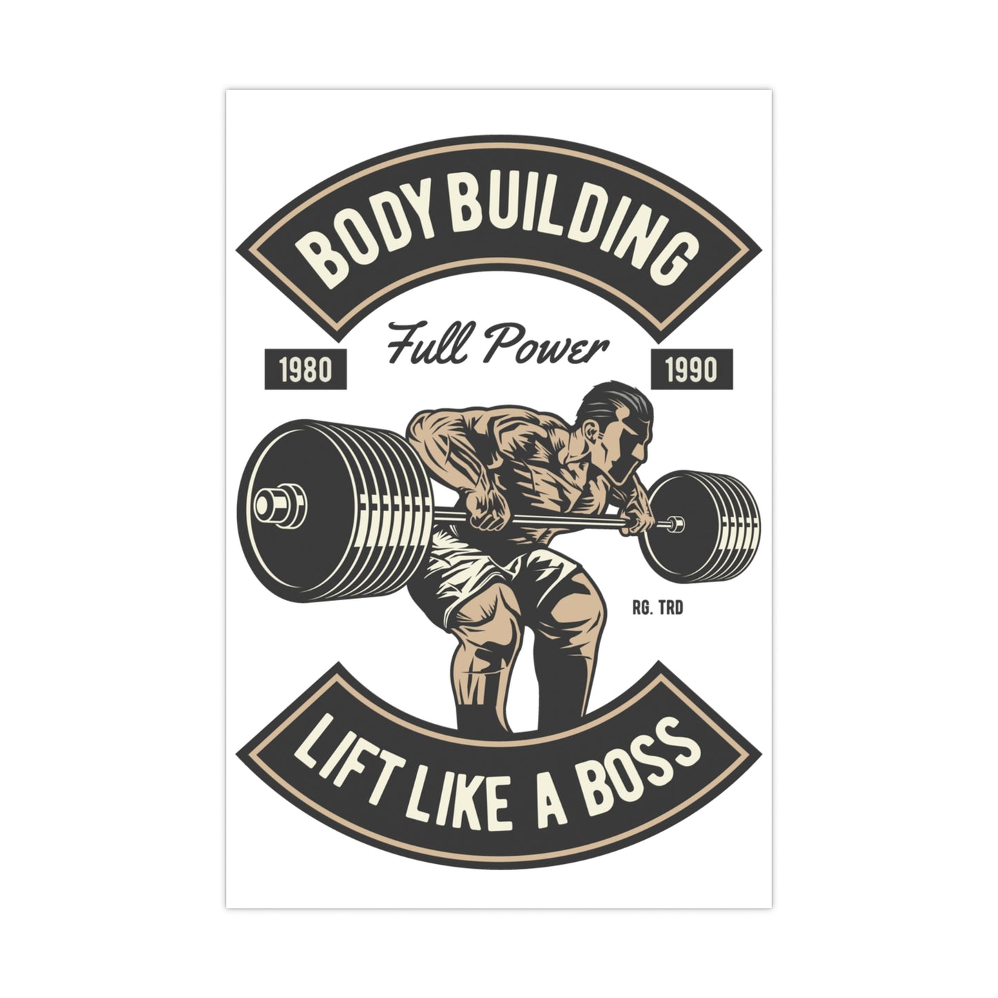 Lift Like a Boss Bodybuilding Matte Posters